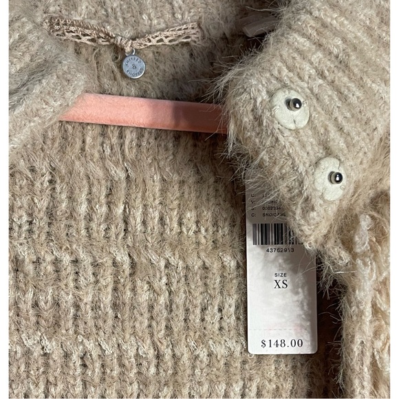 Anthropologie Knitted and Knotted Talah Shag Cardigan Sweater NWT Size XS - Picture 5 of 13